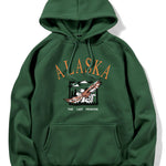 Alaska Eagle Print Hoodie