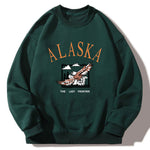 Alaska Eagle Print Relaxed Sweatshirt