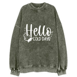 Winter Wonderland Hello Cold Days Vintage Sweatshirt