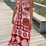 Shell white long dress