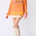 Halloween Ghost Embroidered Sweater Loose Casual Top