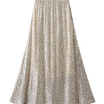 High-waist sequin mid-length hip-hugging skirt slimming skirt
