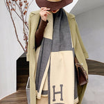 Original Warm Letter Print Shawl&Scarf