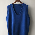 Simple 9 Colors V-Neck Loose Sleeveless Vest