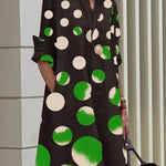 simple loose long sleeve shirt dress