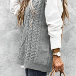 Oversized Vest Knit Sweaters Tank Pullover Fall Outfit