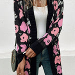 Floral Casual Women's Cardigan Sweater