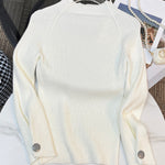 Simple Loose Solid Color High-Neck Sweater