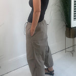 Street Style Drawstring Elastic Waist Pocketed Cargo Pants