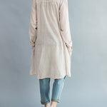 Original Solid Sun-Protection V-Neck Blouse Tops