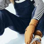 Outdoor Plush Solid Color Warm Women's Overalls