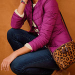 QUILTED COLLARLESS JACKET