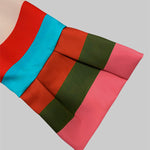 Flared Sleeves Multi-Colored Striped Lapel Jackets Outerwear