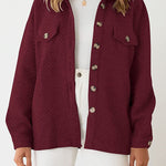 Lugogne Relaxed Lapel Oversized Long Sleeve Shirt