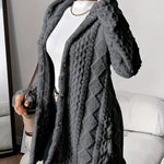 Aria ��� Cozy Argyle Knit Coat