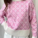 Chic on-trend Jacquard Sweater