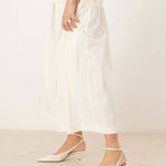 White Pointed-Toe Stiletto Sandals