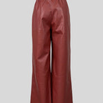 High Waisted Loose Pleated Pockets Split-Joint Pants Trousers
