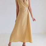 Loose Sleeveless Split-Joint V-Neck Maxi Dresses