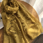 Simple Imitated Silk Fabric Shawl Scarf