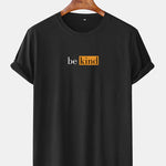 Be Kind Character Print Arc Hem T-Shirt