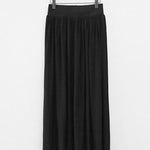 Casual Solid Color Elasticity Waist Pleated Skirts