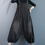 Simple Denim Buttoned Overalls&Dress