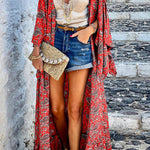 Fashion Casual Beach Vacation Bohemian Cardigan Long Jacket
