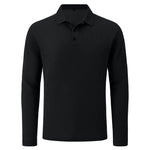 Lusso - Men's Ultra Comfortable Long Sleeve Polo Shirt