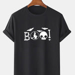 Halloween Skull Print T-Shirt