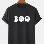 Halloween Boo Print T-Shirt