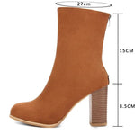 Catalina | Brown High-Heel Boots