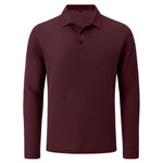 Lusso - Men's Ultra Comfortable Long Sleeve Polo Shirt