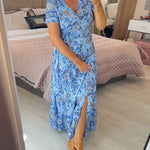 Alisa™ | V-Neck Dress with Floral Pattern