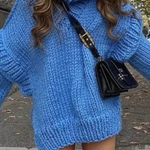 Loose Long Sleeve Turtleneck Sweater