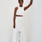 Paris Dreaming Embroidered Lace Crop Tank Top