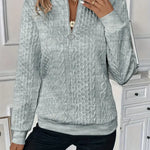 EMMA��� |  Elegant Quarter-Zip Sweater