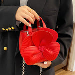 Flower Shape Pleated Split-Joint Bags Crossbody Bags Handbags Tote Bags