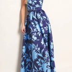 SAPPHIRE FLORAL MAXI DRESS