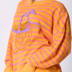 Halloween Ghost Embroidered Sweater Loose Casual Top