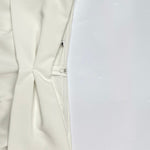 Long Sleeves Loose Pleated Solid Color Split-Front Off-The-Shoulder Blouses&Shirts Tops