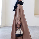 Simple 6 Colors Plus Size Loose Long Sleeve Casual Dress