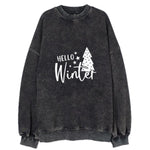 Winter Wonderland Hello Winter Vintage Sweatshirt
