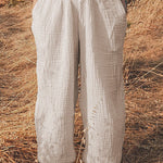 Loose wide leg trousers with leggings and sports trousers
