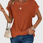 Isa™ | Stylish Crew Neck Blouse