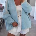 Fashionable Casual Long-sleeved Loose Knitted Cardigan