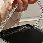 Heart Shape Shiny Split-Joint Bags Bags Accessories Handbags