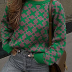 Chic on-trend Jacquard Sweater