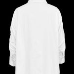 Batwing Sleeves Long Sleeves Buttoned Solid Color Lapel Blouses&Shirts Tops