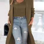 Cotton cardigan vest jacket sweater